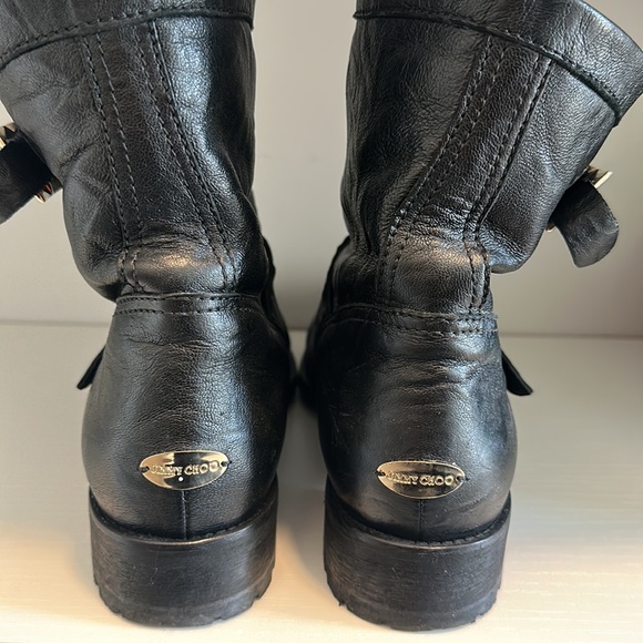 Jimmy choo youth smooth leather biker boot - Picture 3 of 4